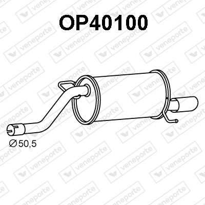  OP40100 VENEPORTE Глушитель выхлопных газов конечный