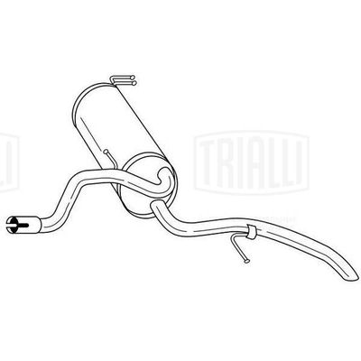  EMM1015 TRIALLI Глушитель выхлопных газов конечный