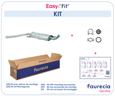  FS03003 Faurecia Средний глушитель выхлопных газов