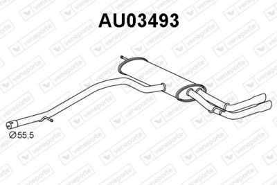  AU03493 VENEPORTE Глушитель выхлопных газов конечный