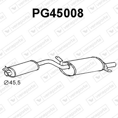  PG45008 VENEPORTE Глушитель выхлопных газов конечный