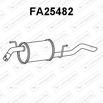  FA25482 VENEPORTE Глушитель выхлопных газов конечный