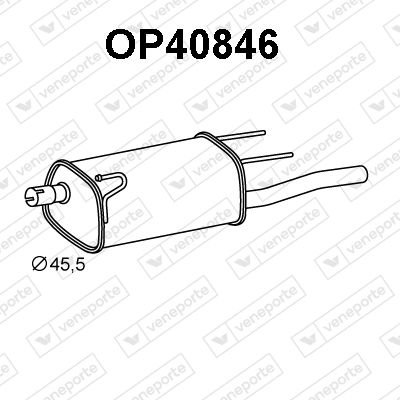  OP40846 VENEPORTE Глушитель выхлопных газов конечный