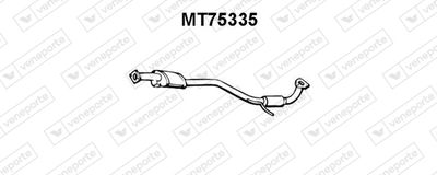  MT75335 VENEPORTE Средний глушитель выхлопных газов