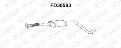  FD30503 VENEPORTE Средний глушитель выхлопных газов