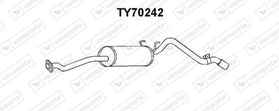  TY70242 VENEPORTE Глушитель выхлопных газов конечный