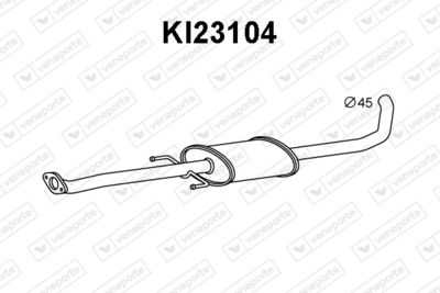  KI23104 VENEPORTE Предглушитель выхлопных газов