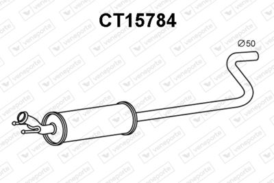  CT15784 VENEPORTE Предглушитель выхлопных газов