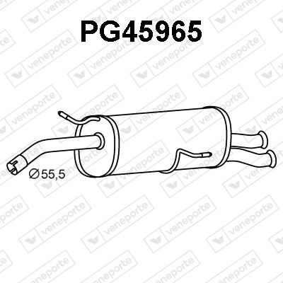  PG45965 VENEPORTE Глушитель выхлопных газов конечный