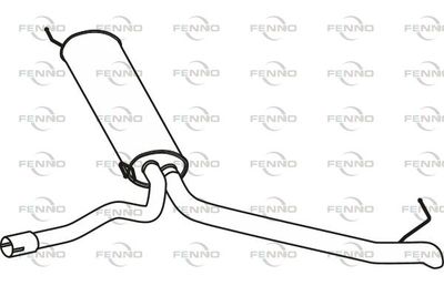  P72164 FENNO Глушитель выхлопных газов конечный