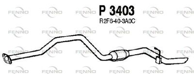  P3403 FENNO Глушитель выхлопных газов конечный