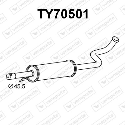  TY70501 VENEPORTE Предглушитель выхлопных газов