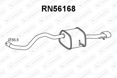  RN56168 VENEPORTE Глушитель выхлопных газов конечный