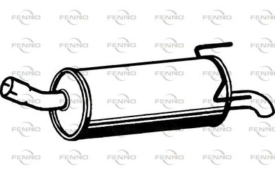  P4315 FENNO Глушитель выхлопных газов конечный