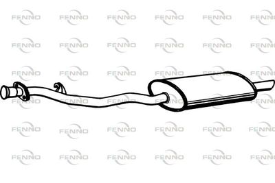  P1564 FENNO Глушитель выхлопных газов конечный