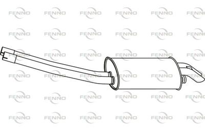  P3749 FENNO Глушитель выхлопных газов конечный