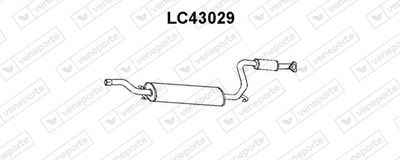  LC43029 VENEPORTE Предглушитель выхлопных газов