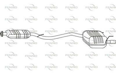  P36006 FENNO Глушитель выхлопных газов конечный