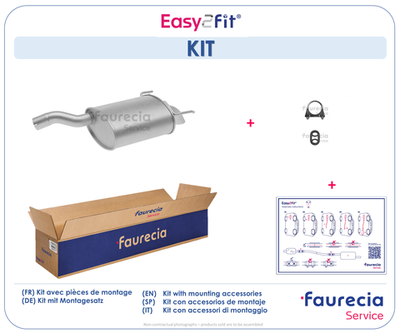  FS40877 Faurecia Глушитель выхлопных газов конечный