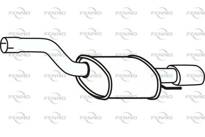  P43121 FENNO Глушитель выхлопных газов конечный