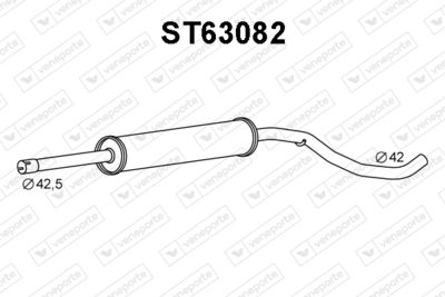  ST63082 VENEPORTE Средний глушитель выхлопных газов