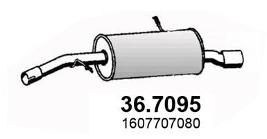  367095 ASSO Глушитель выхлопных газов конечный