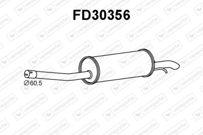  FD30356 VENEPORTE Глушитель выхлопных газов конечный