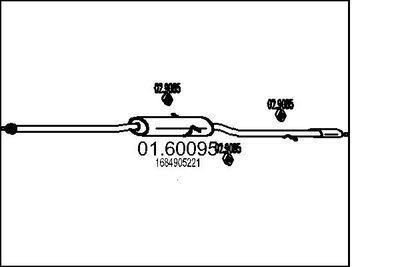  0160095 MTS Глушитель выхлопных газов конечный