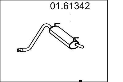  0161342 MTS Глушитель выхлопных газов конечный