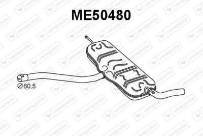  ME50480 VENEPORTE Глушитель выхлопных газов конечный