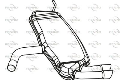  P7199 FENNO Глушитель выхлопных газов конечный