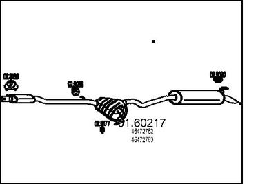  0160217 MTS Глушитель выхлопных газов конечный