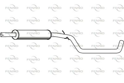  P72151 FENNO Средний глушитель выхлопных газов