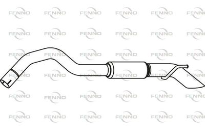  P46040 FENNO Глушитель выхлопных газов конечный