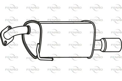  P9044 FENNO Глушитель выхлопных газов конечный
