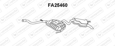  FA25460 VENEPORTE Глушитель выхлопных газов конечный