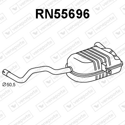  RN55696 VENEPORTE Глушитель выхлопных газов конечный