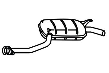  110963 WXQP Средний глушитель выхлопных газов