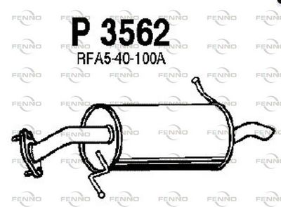  P3562 FENNO Глушитель выхлопных газов конечный