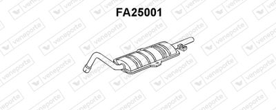  FA25001 VENEPORTE Глушитель выхлопных газов конечный