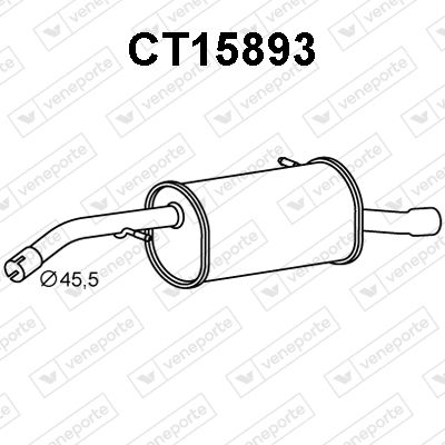  CT15893 VENEPORTE Глушитель выхлопных газов конечный