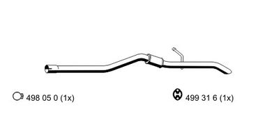  331029 ERNST Глушитель выхлопных газов конечный