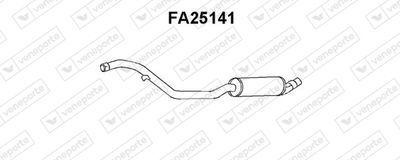  FA25141 VENEPORTE Предглушитель выхлопных газов