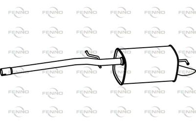  P7164 FENNO Глушитель выхлопных газов конечный