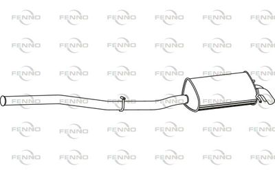  P3724 FENNO Глушитель выхлопных газов конечный