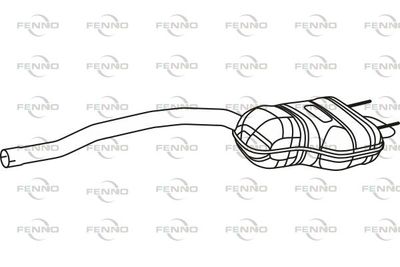  P43168 FENNO Глушитель выхлопных газов конечный