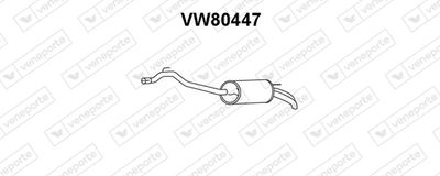  VW80447 VENEPORTE Глушитель выхлопных газов конечный