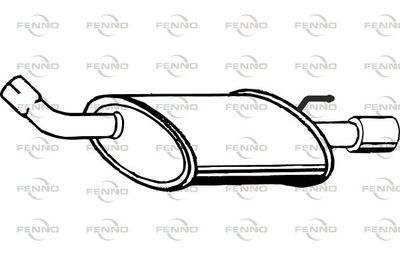  P3062 FENNO Глушитель выхлопных газов конечный