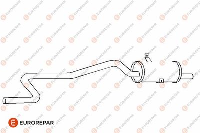  E12893F EUROREPAR Глушитель выхлопных газов конечный