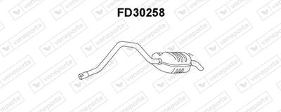  FD30258 VENEPORTE Глушитель выхлопных газов конечный